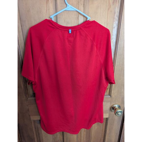 Nike for Men Dri-Fit T-Shirt Short Sleeve Athletic Red Size Large - Picture 2 of 3